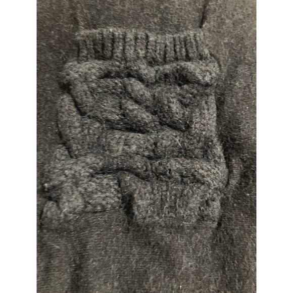 Kerisma One Size Navy Boho Short Sleeve Crew Neck Wool Blend Tunic Pockets - Picture 8 of 10